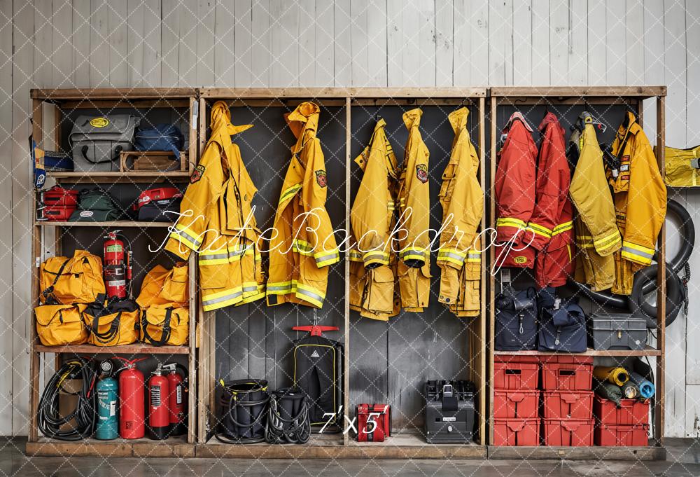 Kate Firefighting Backdrop Clothes Tools Designed by Emetselch - Kate Backdrop AU