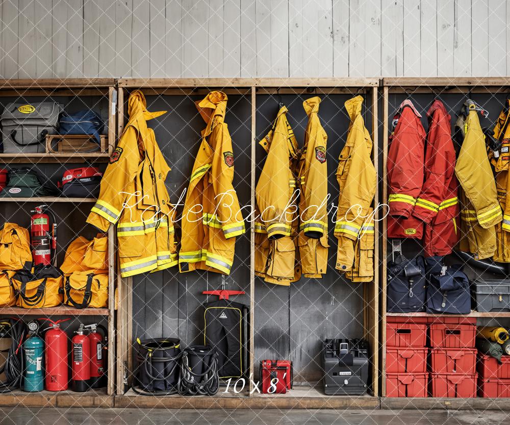 Kate Firefighting Backdrop Clothes Tools Designed by Emetselch - Kate Backdrop AU