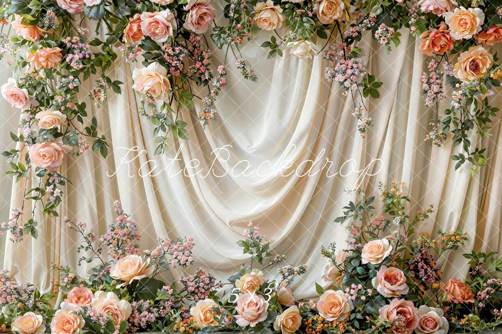 Kate Spring Colorful Flower Backdrop Designed by Emetselch
