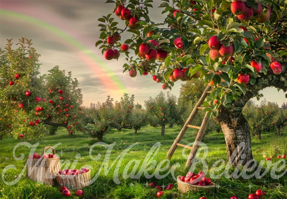 Kate Apple Orchard Rainbow Backdrop Designed by Mini MakeBelieve
