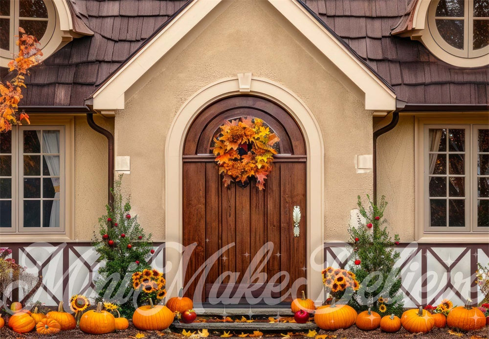 Kate Autumn Cottage Backdrop Designed by Mini MakeBelieve - Kate Backdrop AU