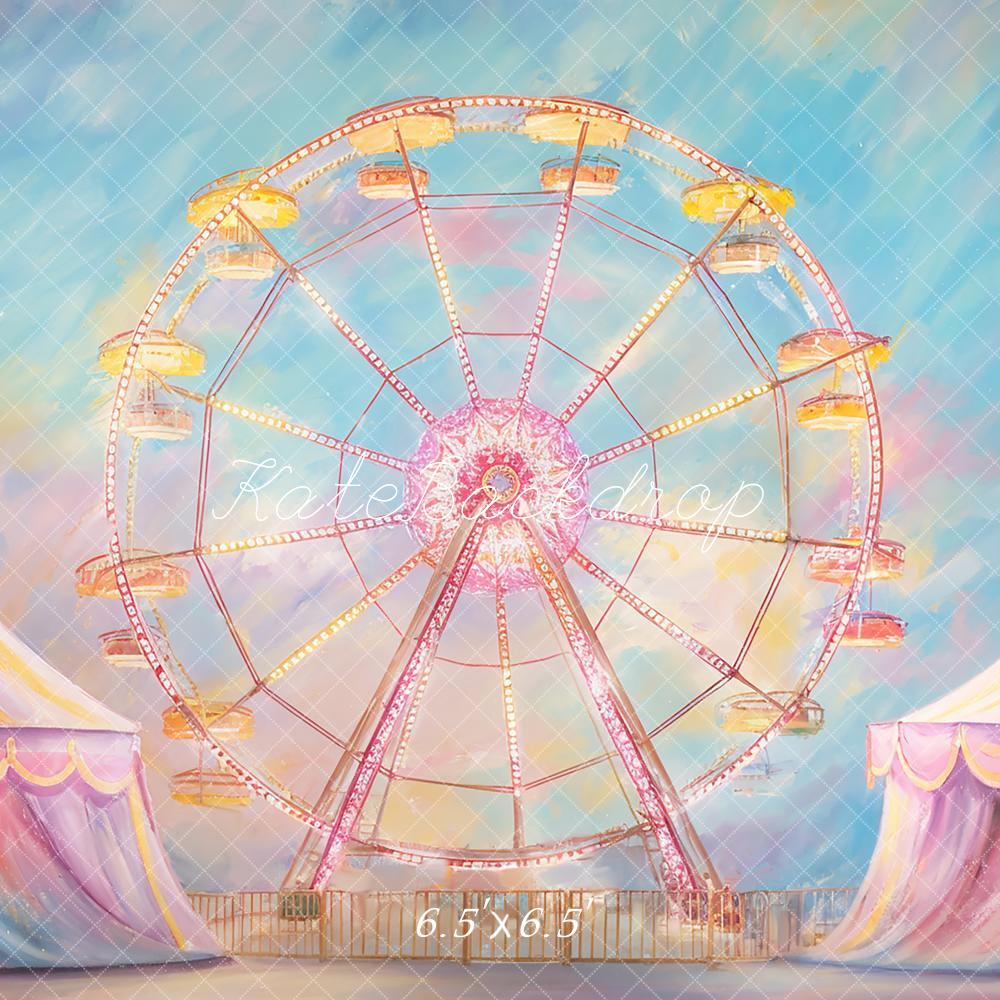 Kate Tent Ferris Wheel Backdrop Designed by GQ