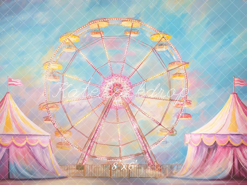 Kate Tent Ferris Wheel Backdrop Designed by GQ