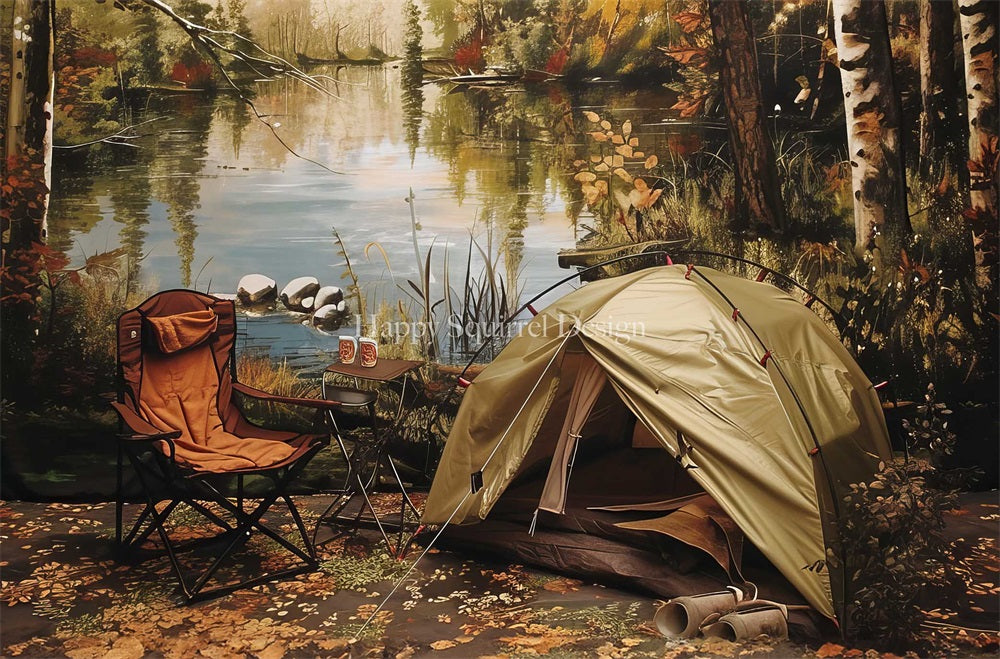 Kate Campground Backdrop Designed by Happy Squirrel Design - Kate Backdrop AU