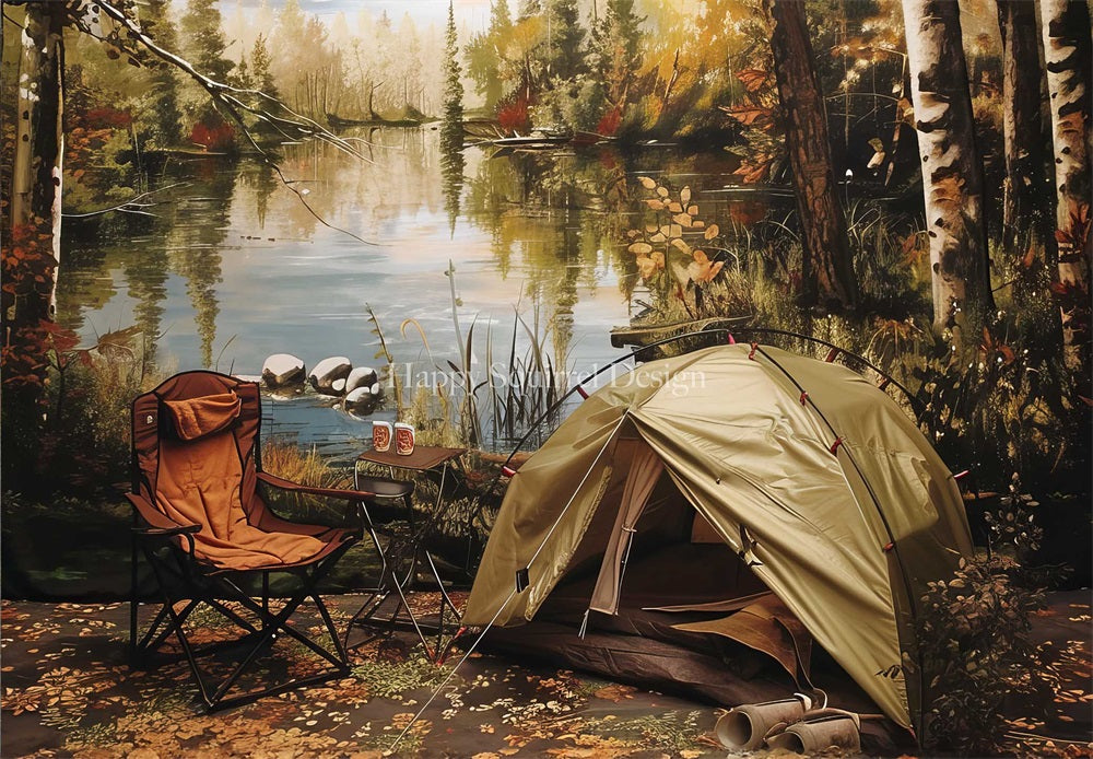 Kate Campground Backdrop Designed by Happy Squirrel Design - Kate Backdrop AU