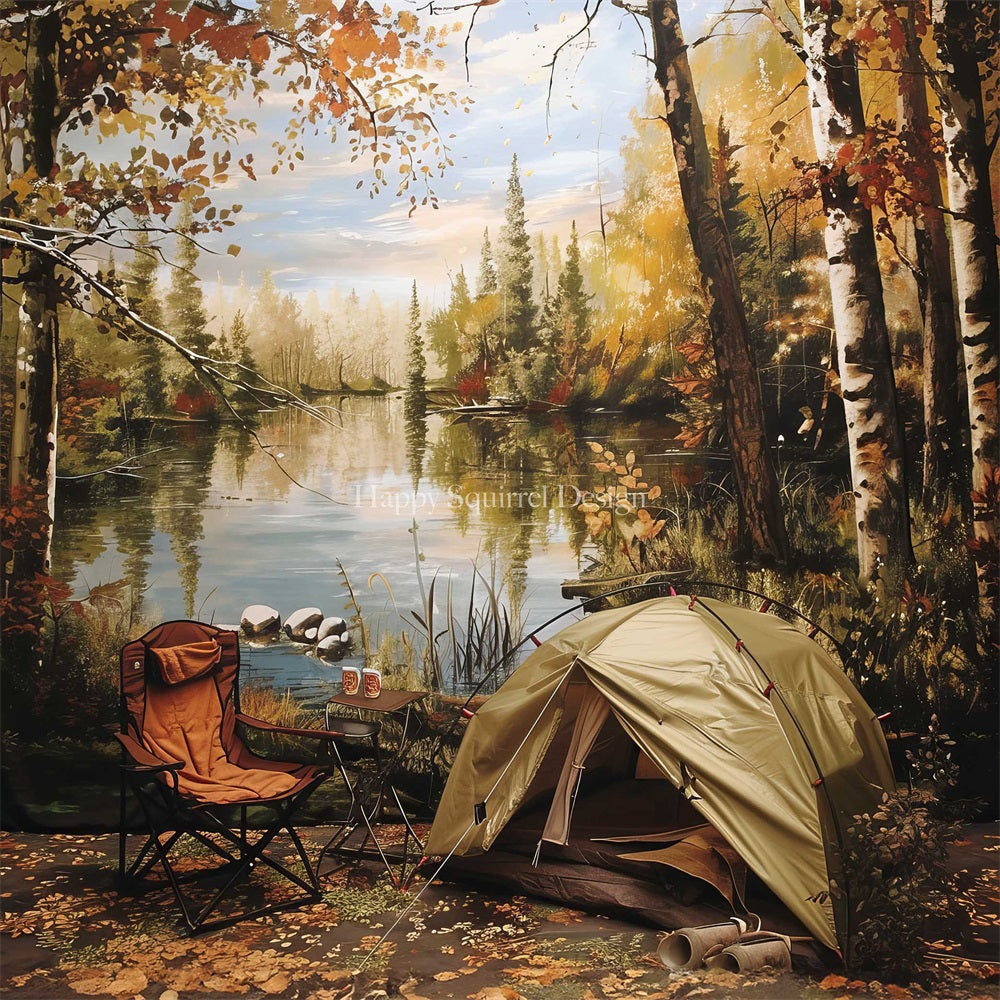 Kate Campground Backdrop Designed by Happy Squirrel Design - Kate Backdrop AU