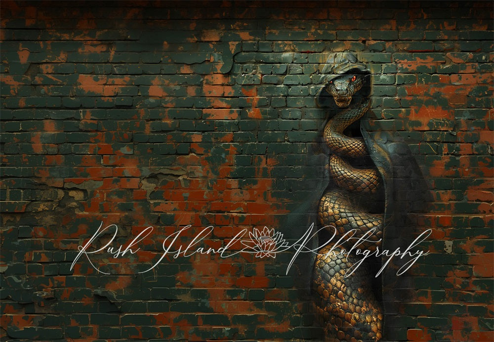 Kate Hooded Snake Wall Backdrop Designed by Laura Bybee