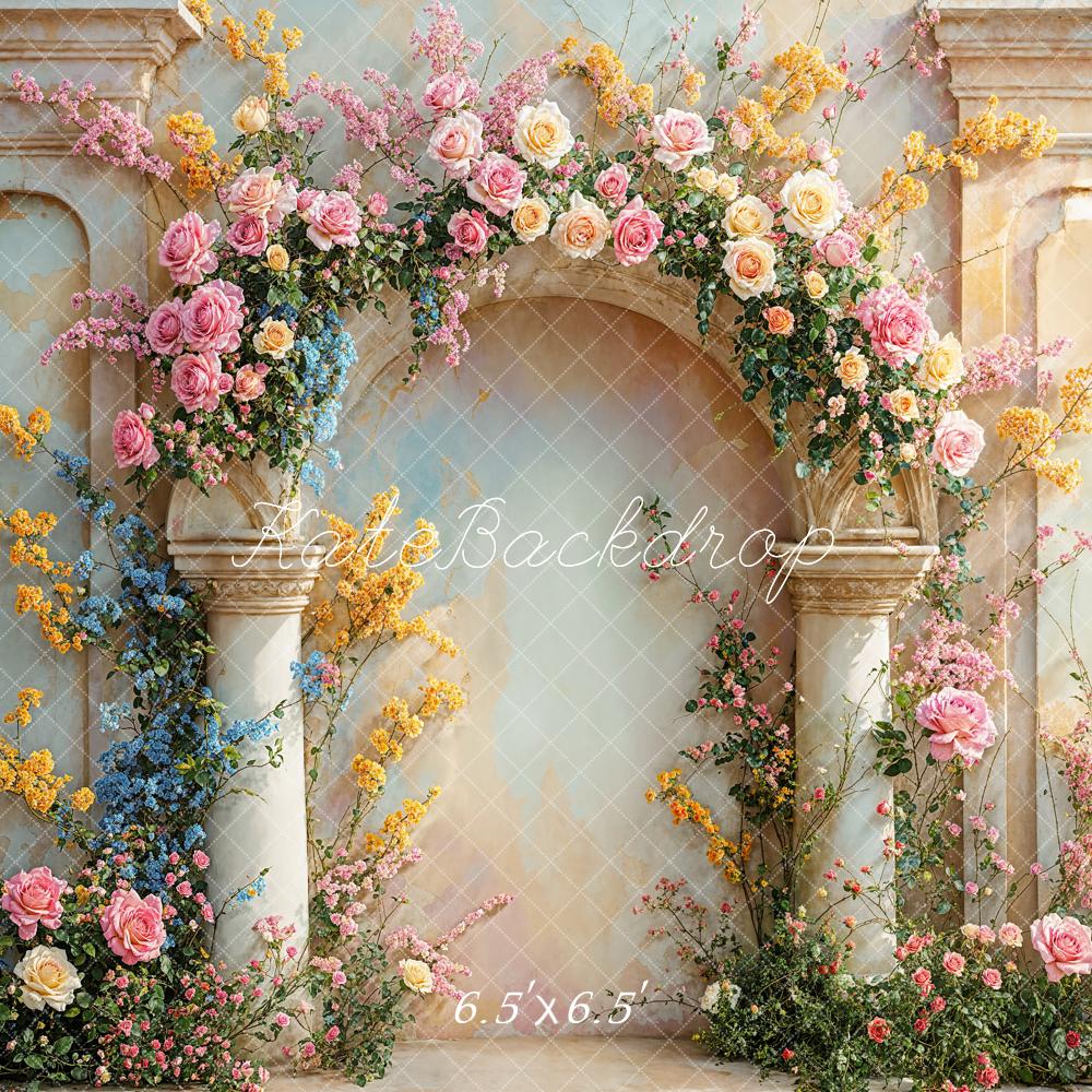 Kate Vintage Floral Arch Backdrop Designed by Chain Photography - Kate Backdrop AU