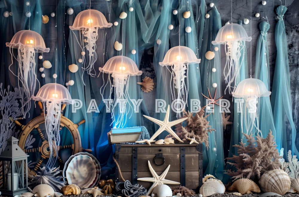 Kate Mermaid Kingdom Backdrop Designed by Patty Robert - Kate Backdrop AU