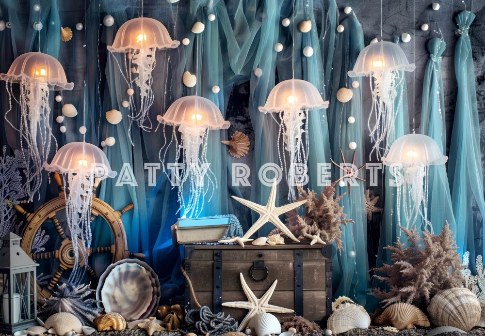 Kate Mermaid Kingdom Backdrop Designed by Patty Robert - Kate Backdrop AU