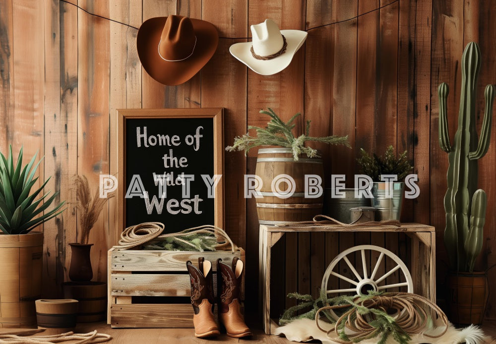 Kate Wild West Backdrop Boy Designed by Patty Robert - Kate Backdrop AU