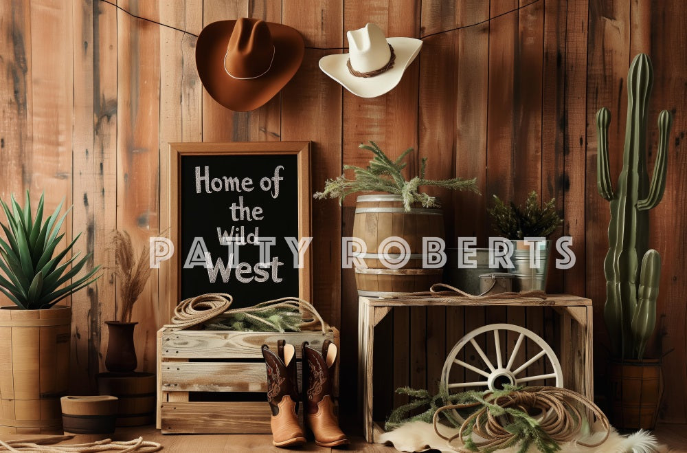 Kate Wild West Backdrop Boy Designed by Patty Robert - Kate Backdrop AU