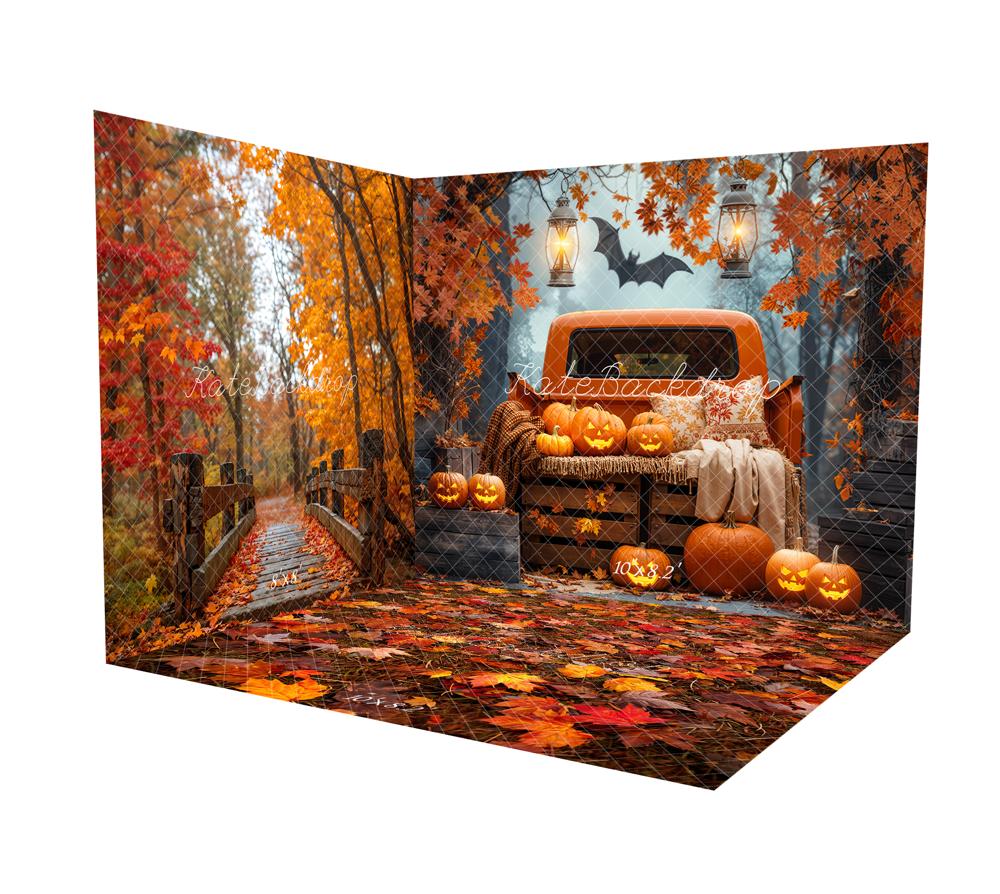 Kate Autumn Maple Forest Halloween Pumpkin Truck Room Set