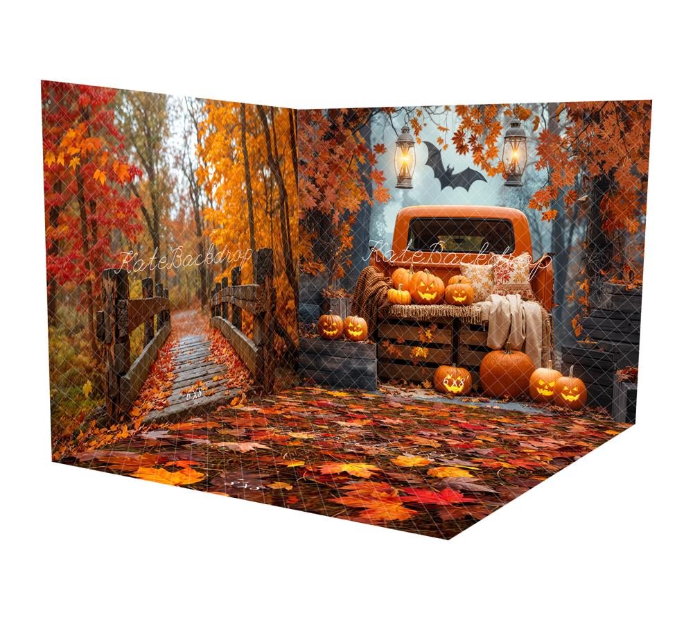 Kate Autumn Maple Forest Halloween Pumpkin Truck Room Set