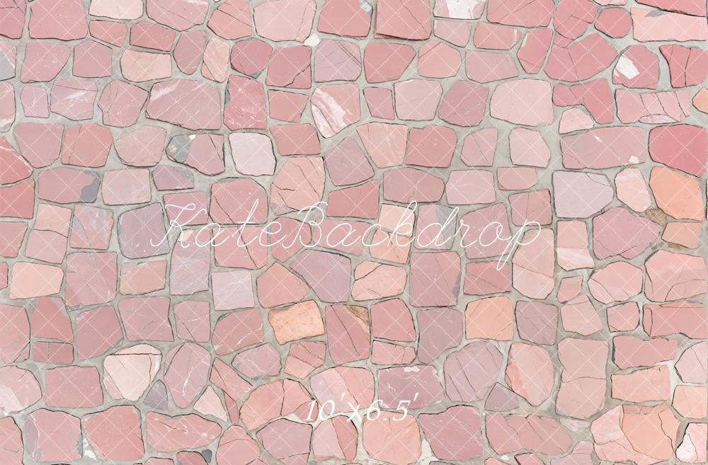 Kate Pink Crackle Floor Tiles Backdrop Designed by Kate Image - Kate Backdrop AU