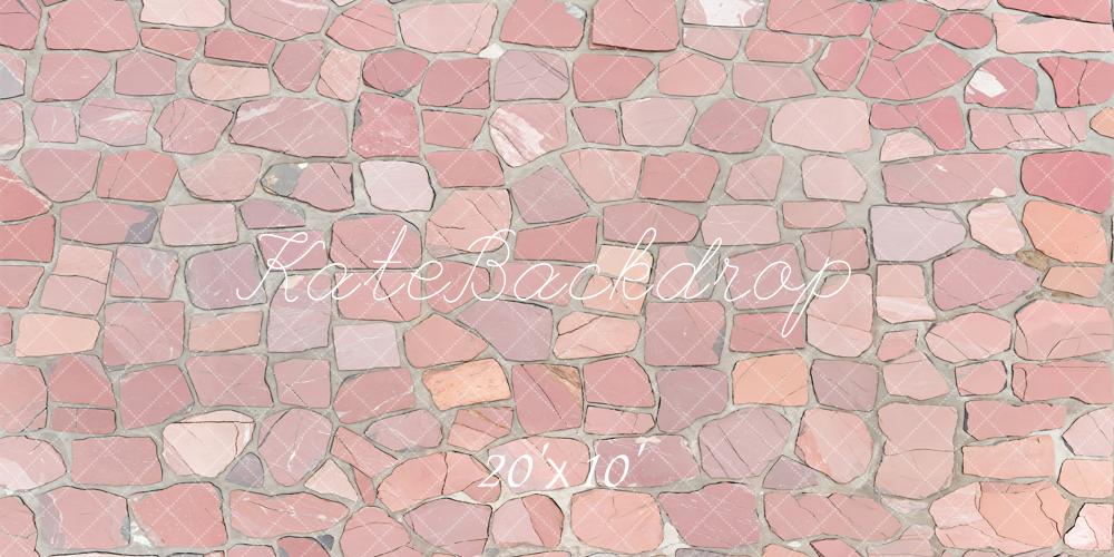 Kate Pink Crackle Floor Tiles Backdrop Designed by Kate Image - Kate Backdrop AU