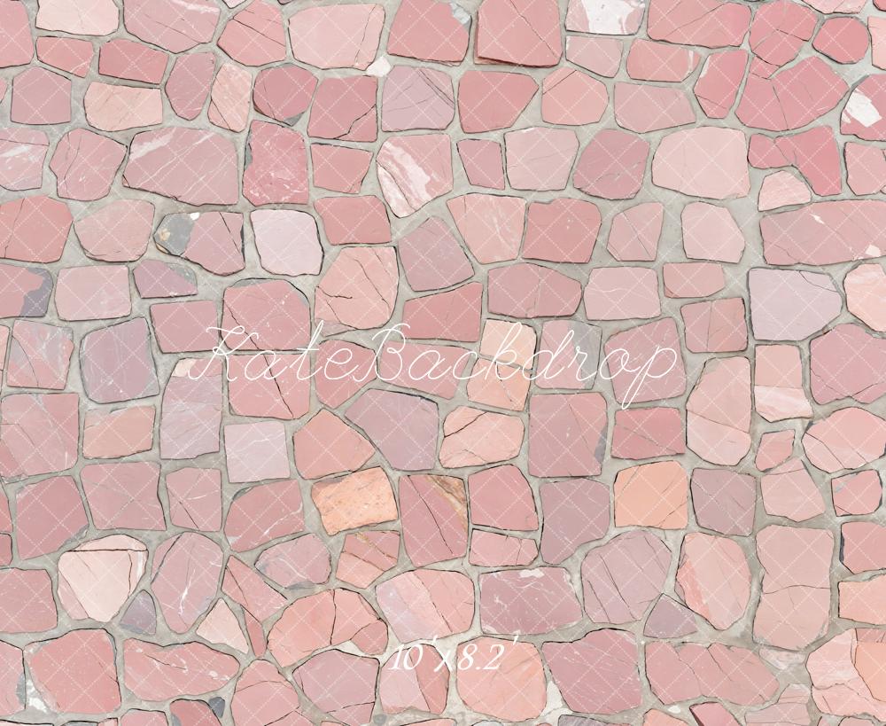 Kate Pink Crackle Floor Tiles Backdrop Designed by Kate Image - Kate Backdrop AU