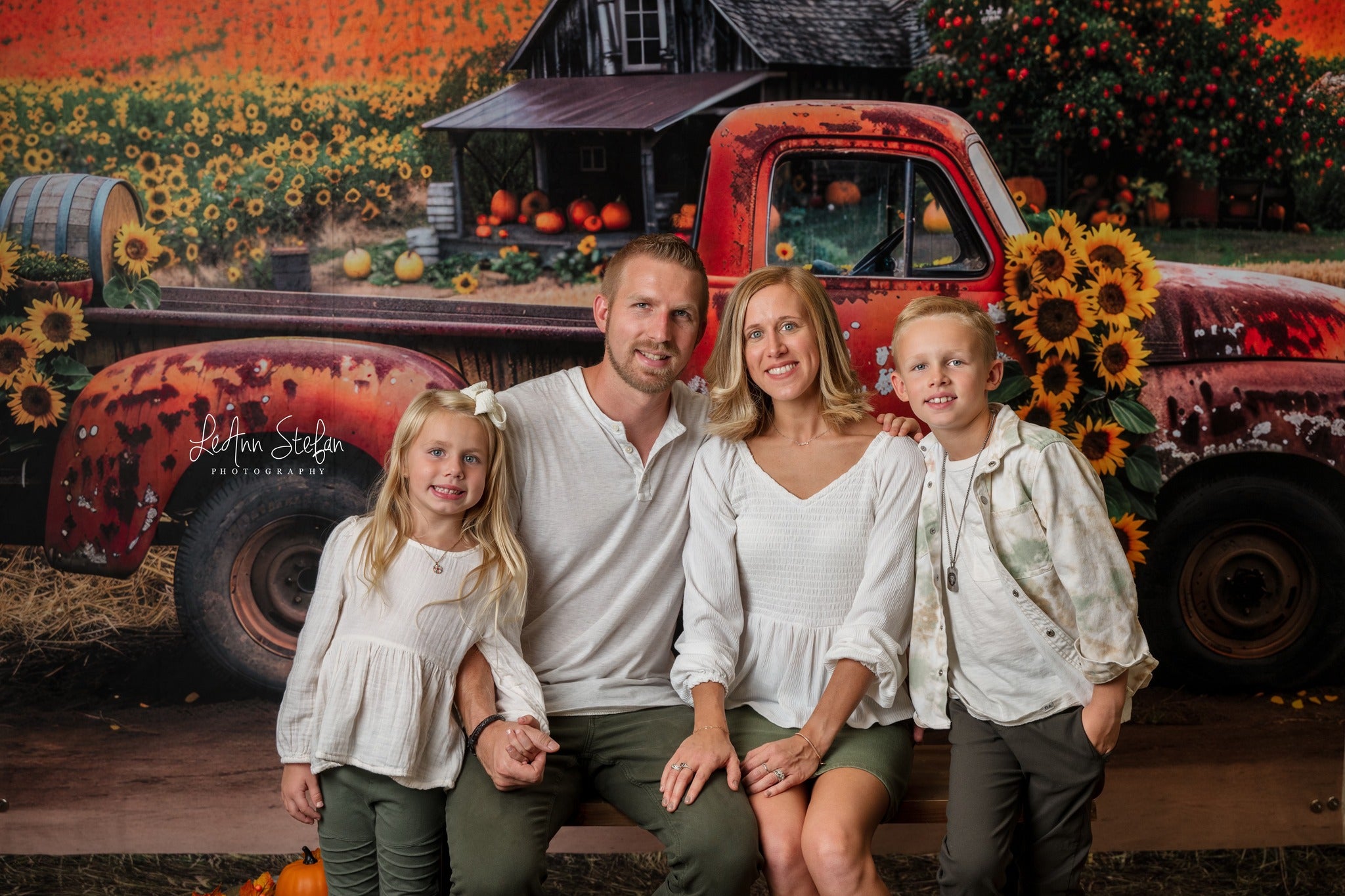 Kate Autumn Truck Backdrop for Photography