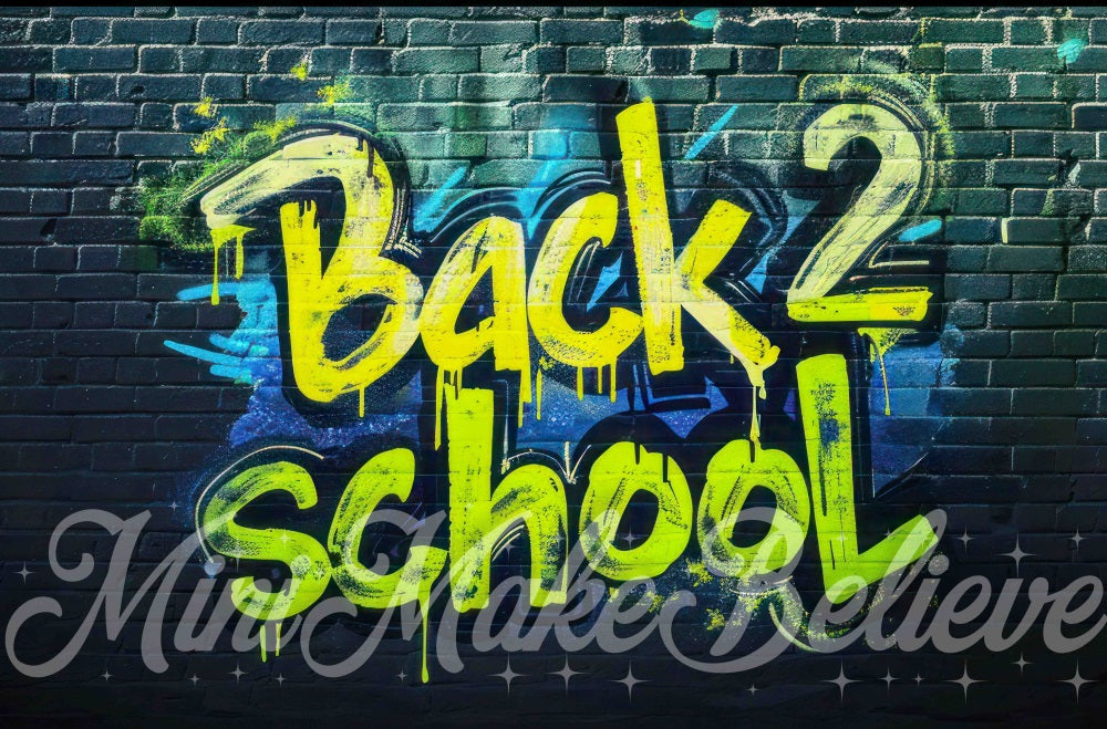 Kate Back to School Graffiti Backdrop Designed by Mini MakeBelieve - Kate Backdrop AU