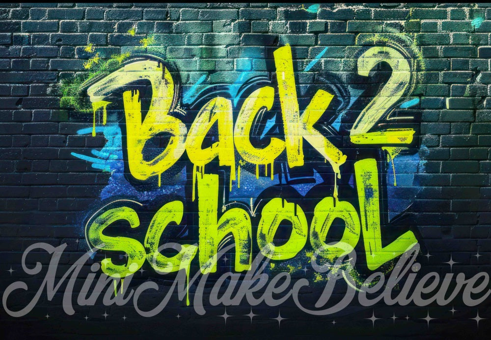 Kate Back to School Graffiti Backdrop Designed by Mini MakeBelieve - Kate Backdrop AU