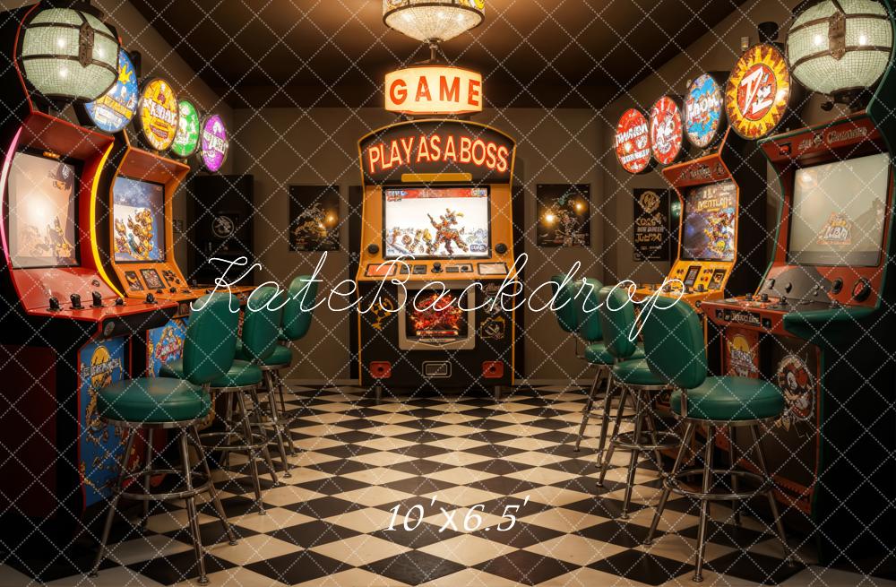 Kate Gaming Room Backdrop Designed by Emetselch - Kate Backdrop AU