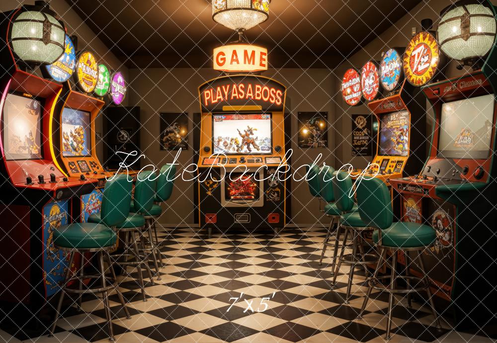Kate Gaming Room Backdrop Designed by Emetselch - Kate Backdrop AU