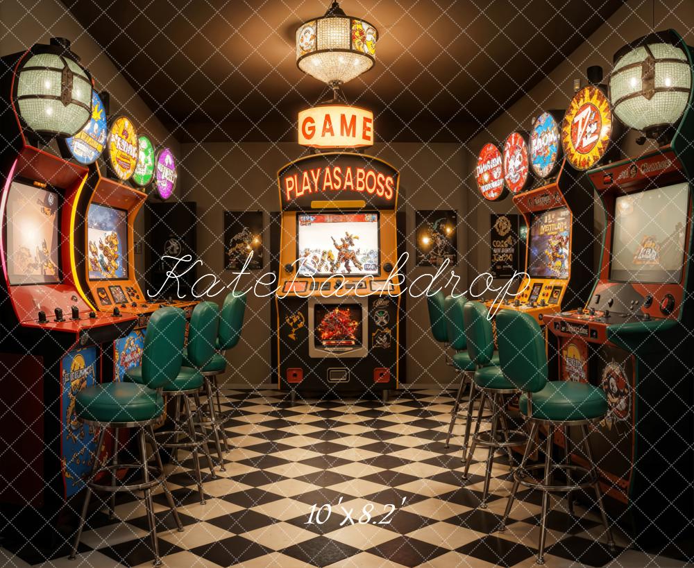 Kate Gaming Room Backdrop Designed by Emetselch - Kate Backdrop AU