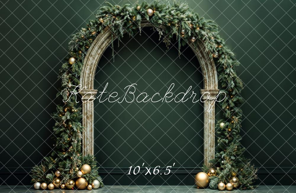Kate Green Christmas Arch Backdrop Designed by Emetselch - Kate Backdrop AU