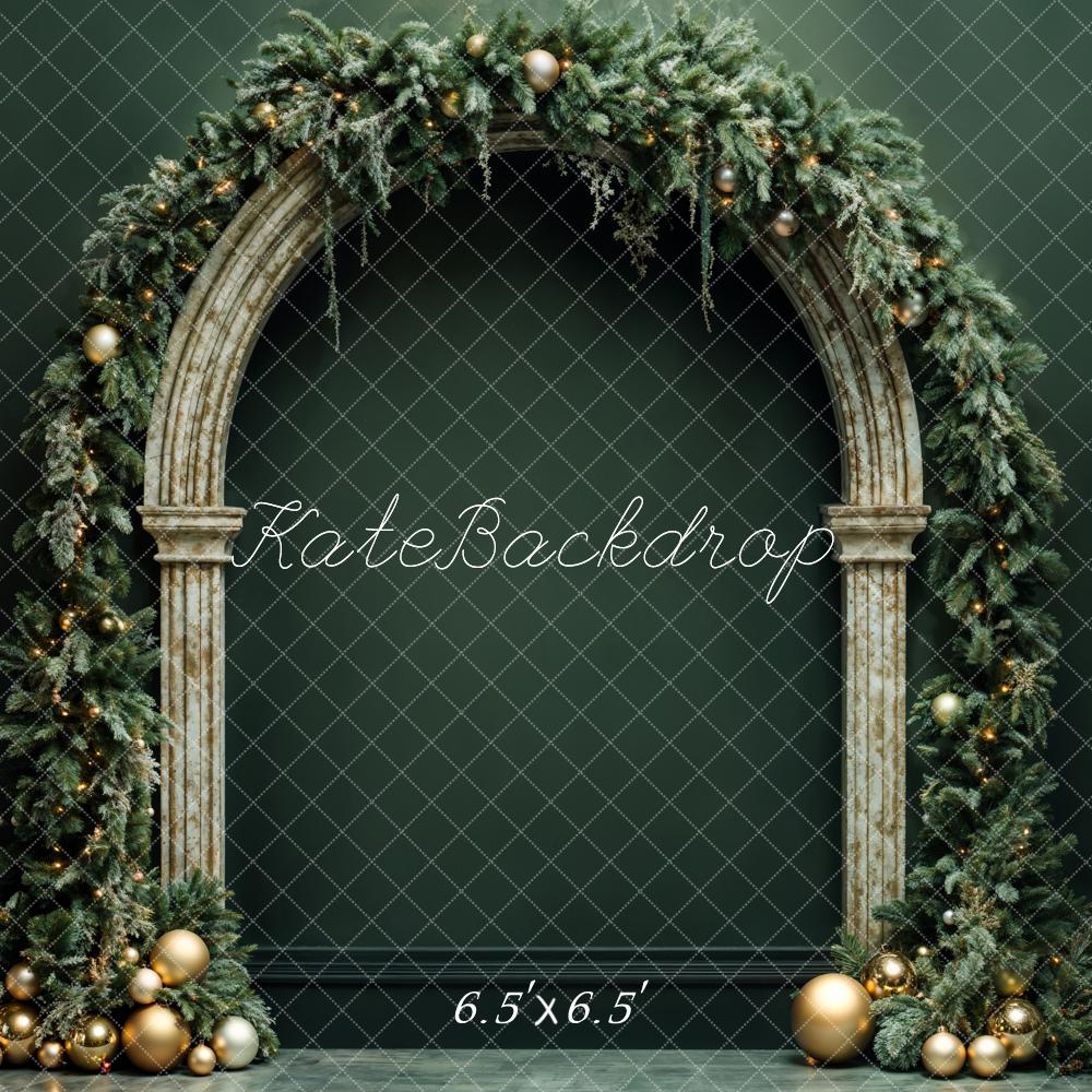 Kate Green Christmas Arch Backdrop Designed by Emetselch - Kate Backdrop AU