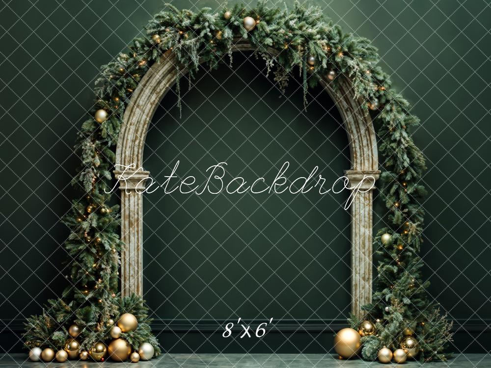 Kate Green Christmas Arch Backdrop Designed by Emetselch - Kate Backdrop AU