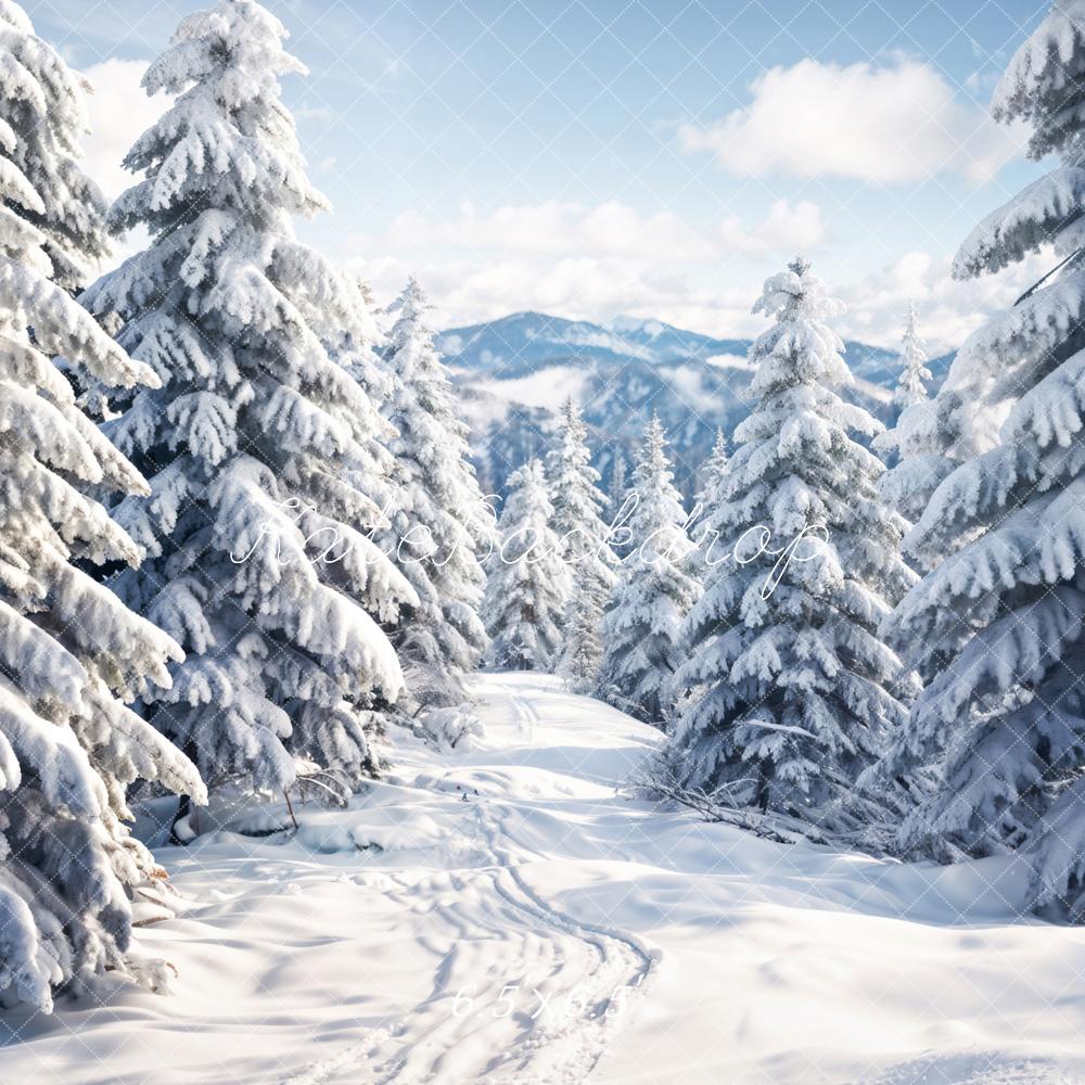 Kate Winter White Forest Snowland Backdrop Designed by Chain Photography - Kate Backdrop AU
