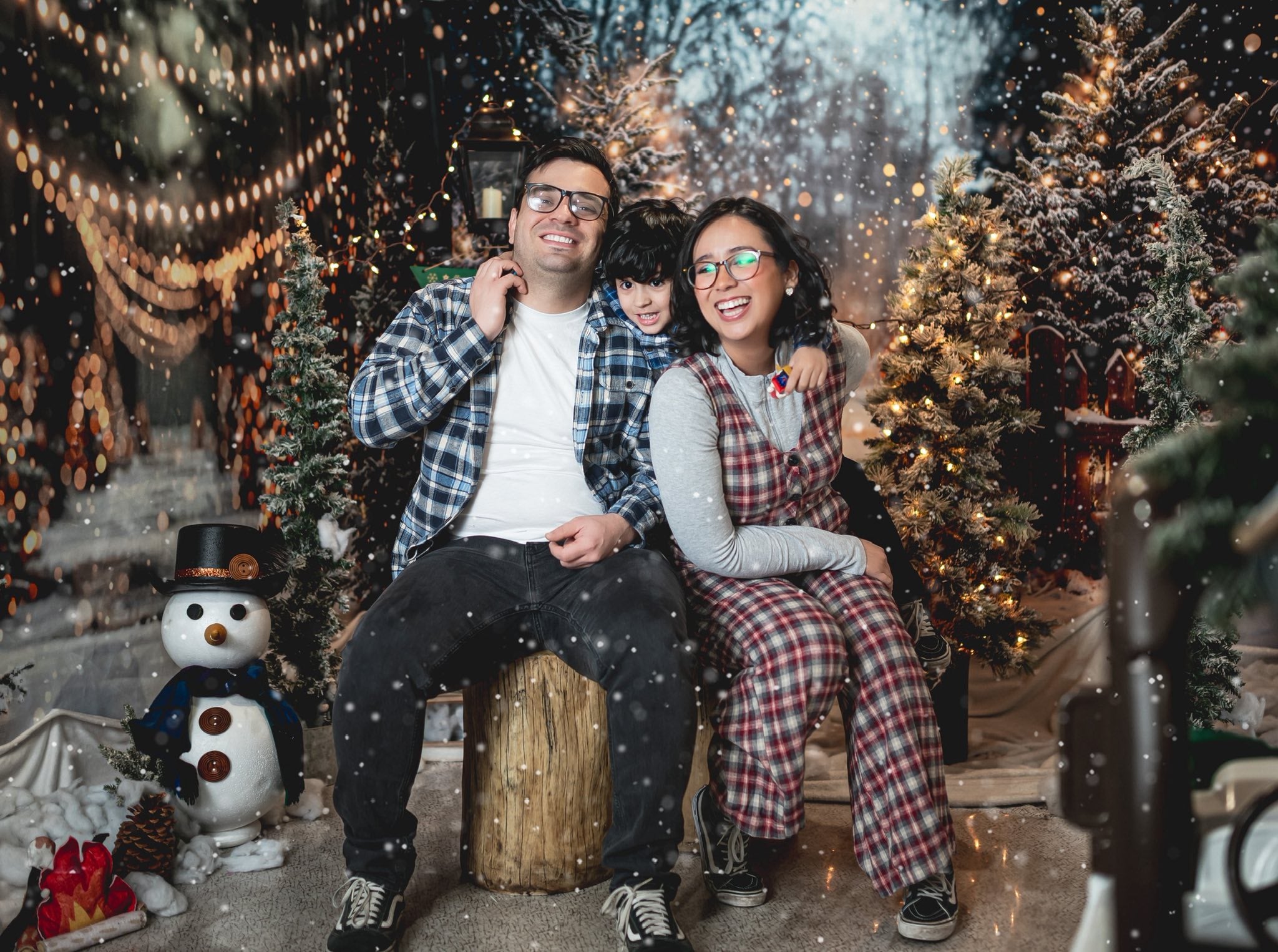 Kate Winter Christmas Bokeh Backdrop Designed by Emetselch - Kate Backdrop AU