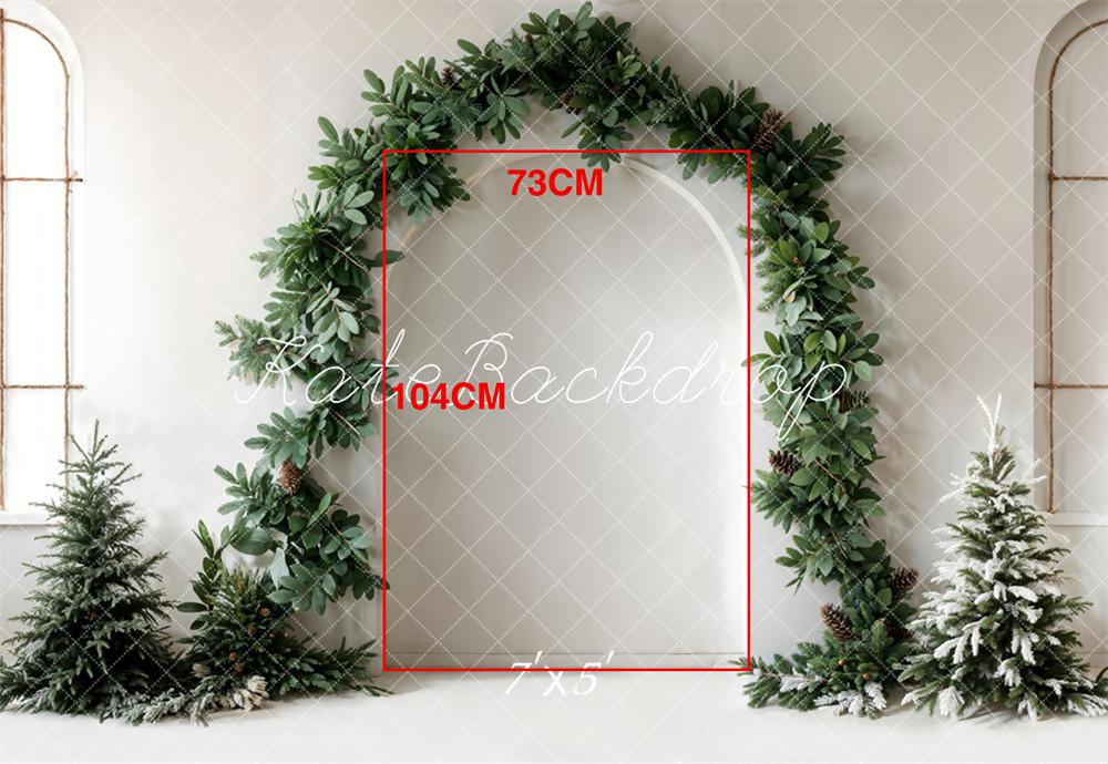 Kate Green Plant Arch Pine Cones Backdrop Designed by Emetselch