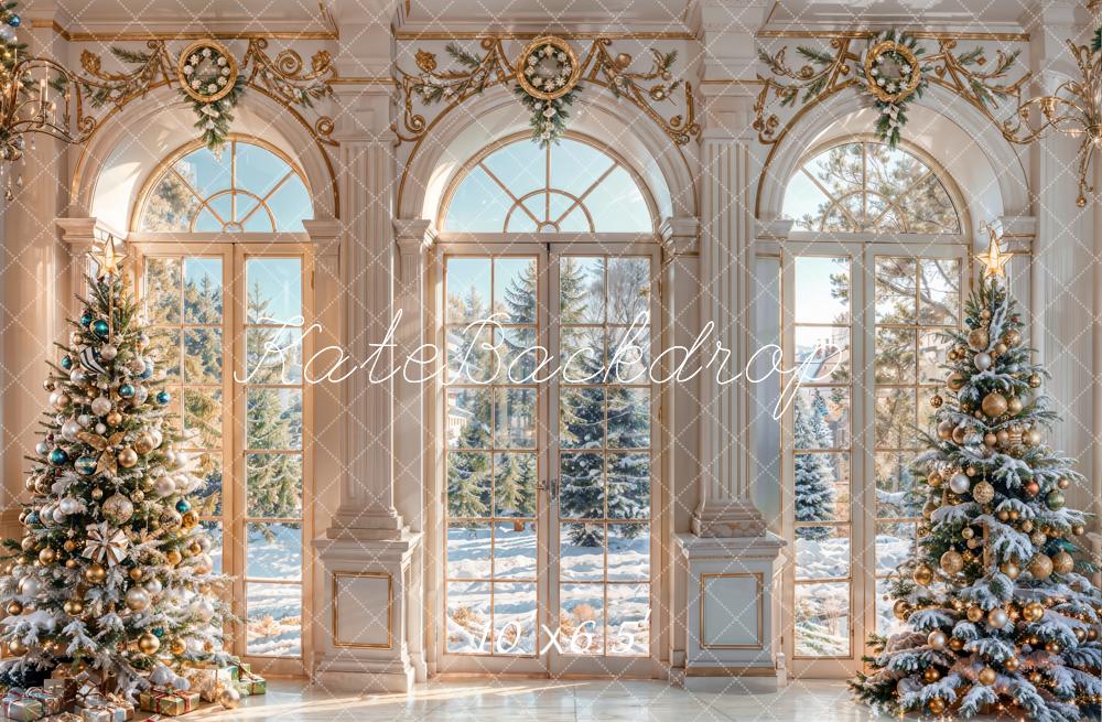 Kate Winter Christmas Tree Door Backdrop Indoor Designed by Chain Photography - Kate Backdrop AU