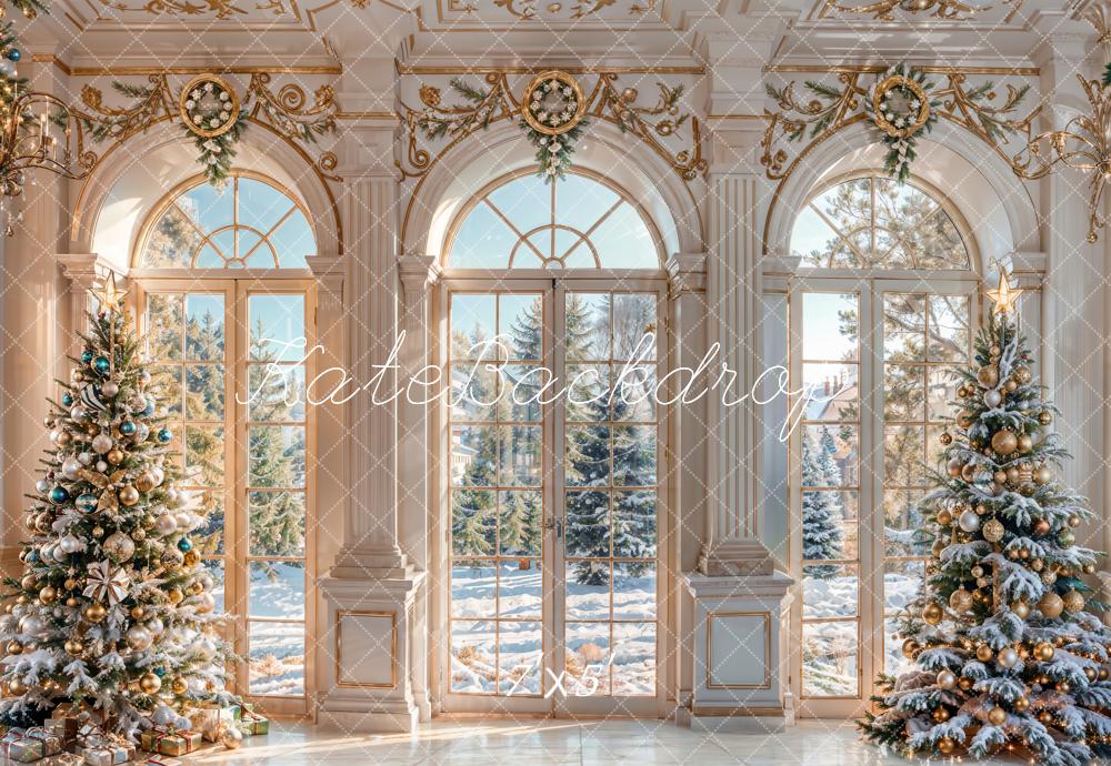 Kate Winter Christmas Tree Door Backdrop Indoor Designed by Chain Photography - Kate Backdrop AU