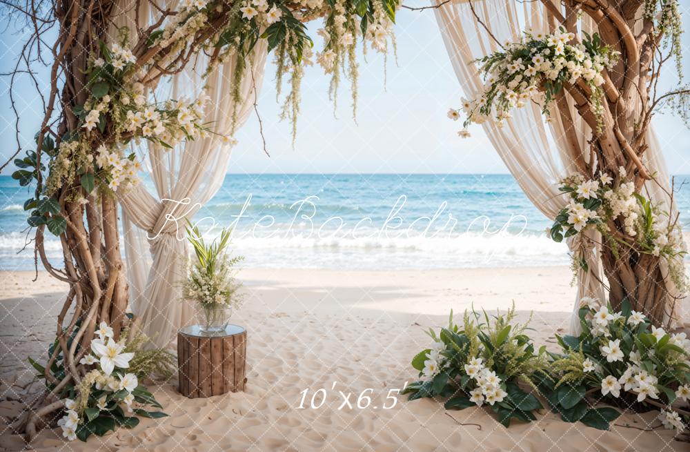 Kate Summer Sea Beach Wedding Backdrop Designed by Emetselch - Kate Backdrop AU