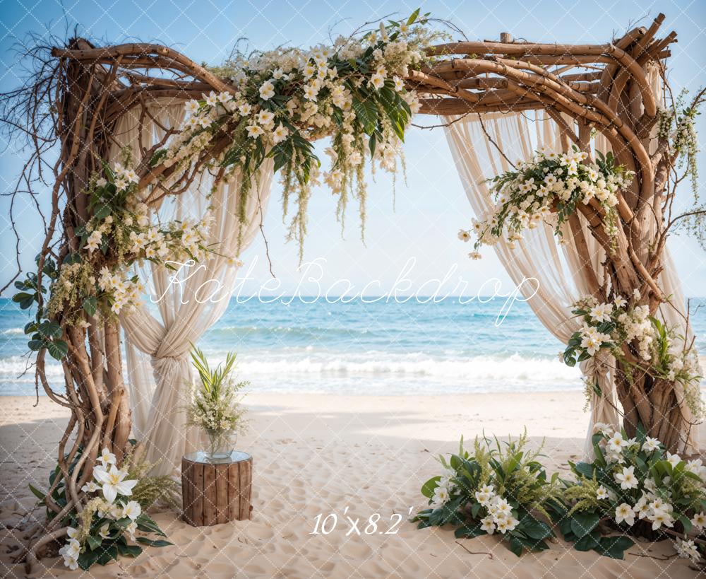 Kate Summer Sea Beach Wedding Backdrop Designed by Emetselch - Kate Backdrop AU