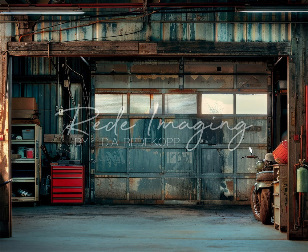 Kate Father's Day Dirty Garage Backdrop Designed by Lidia Redekopp