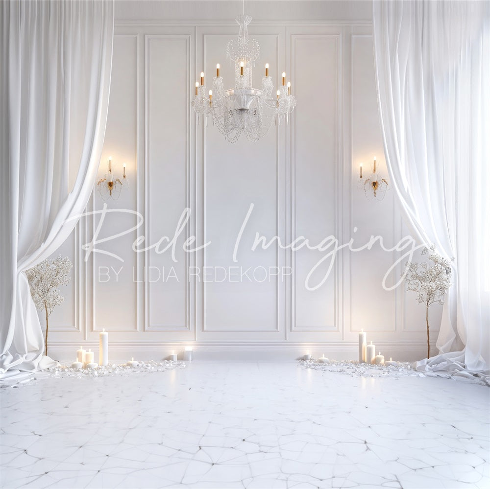 Kate Retro Elegant White Curtain Backdrop Designed by Lidia Redekopp - Kate Backdrop AU