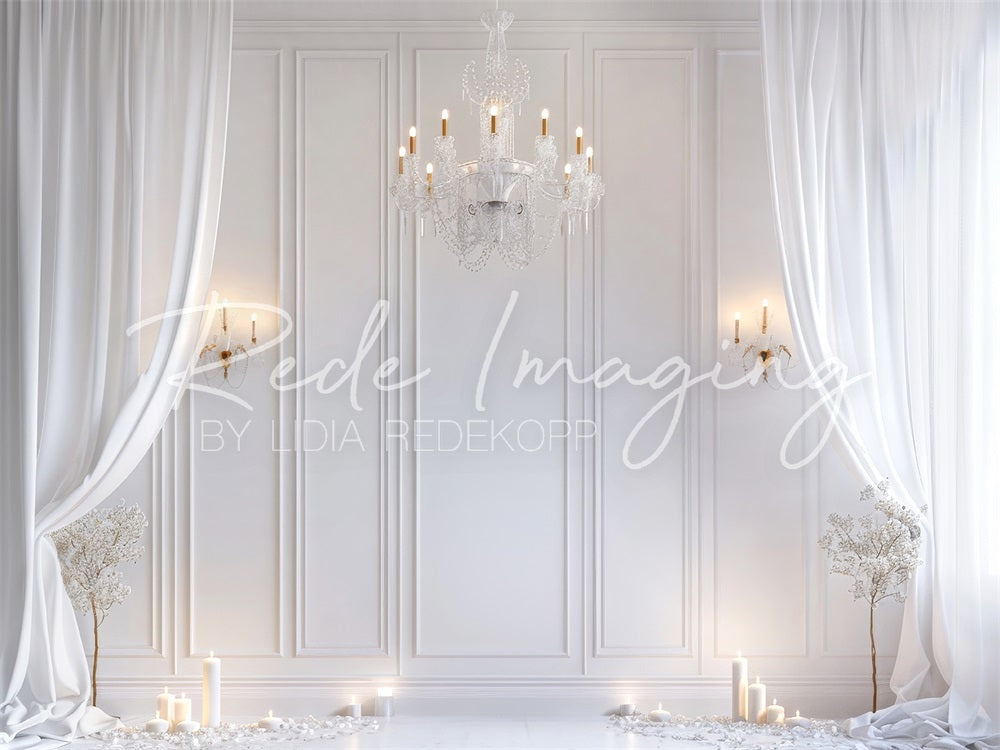 Kate Retro Elegant White Curtain Backdrop Designed by Lidia Redekopp - Kate Backdrop AU