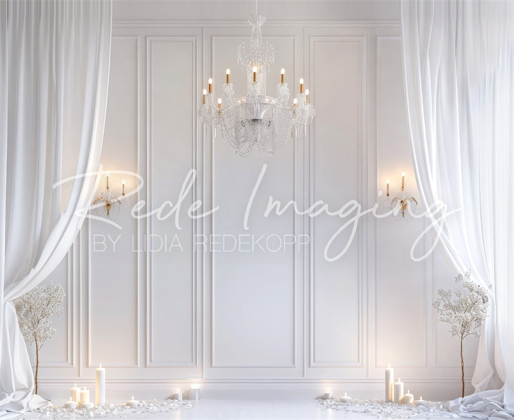 Kate Retro Elegant White Curtain Backdrop Designed by Lidia Redekopp - Kate Backdrop AU