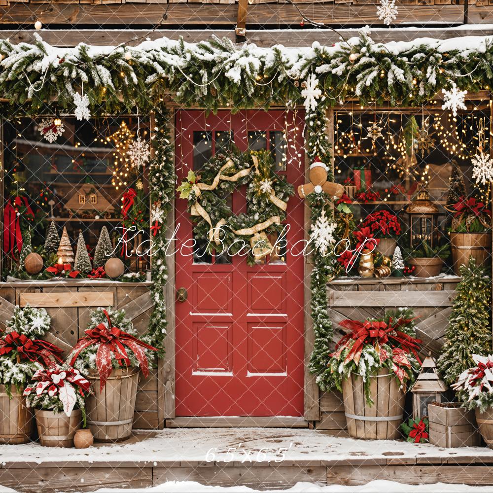 Kate Christmas Winter Outdoor Backdrop Designed by Emetselch - Kate Backdrop AU
