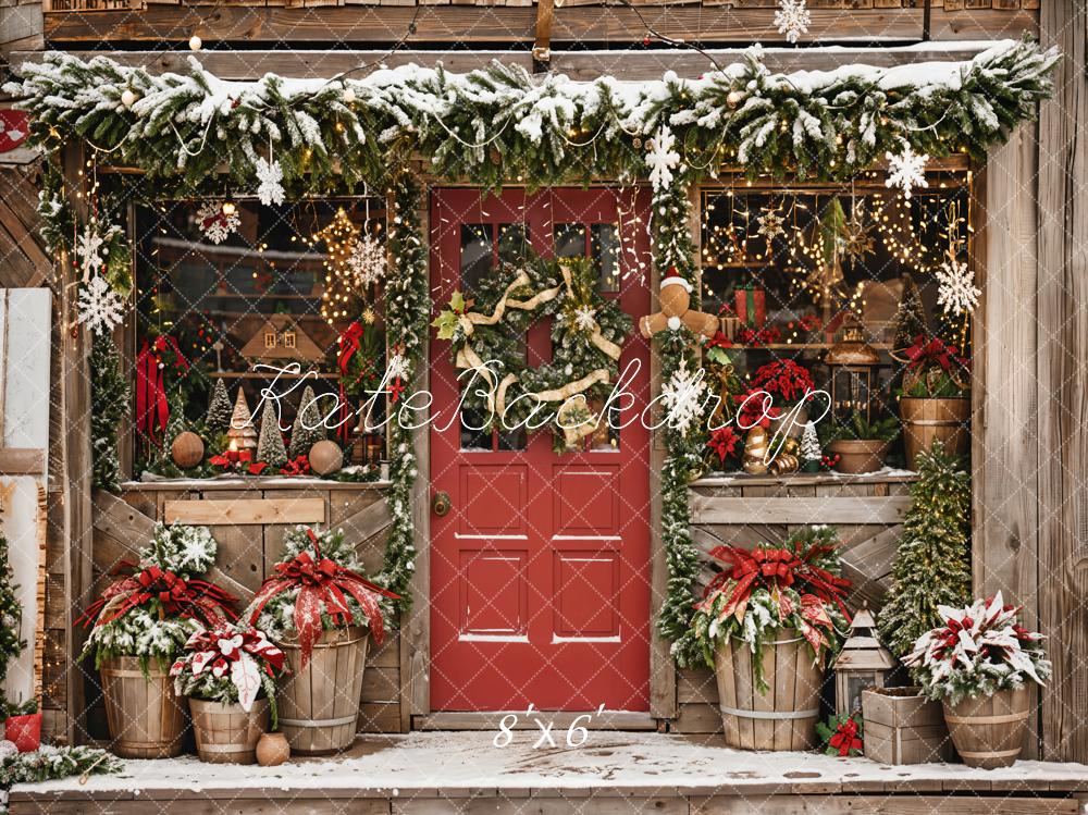 Kate Christmas Winter Outdoor Backdrop Designed by Emetselch - Kate Backdrop AU
