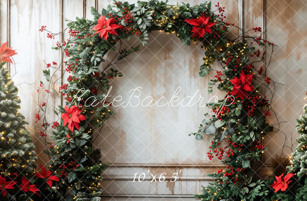 Kate Retro Christmas Arch Backdrop Designed by Emetselch - Kate Backdrop AU
