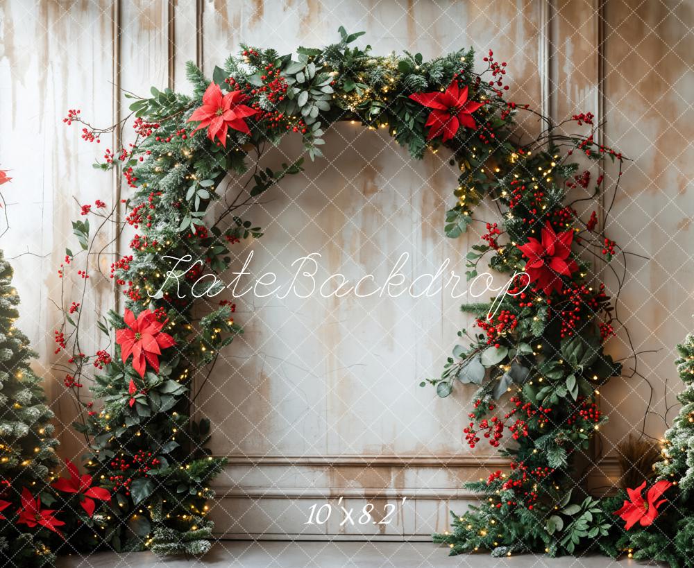 Kate Retro Christmas Arch Backdrop Designed by Emetselch - Kate Backdrop AU