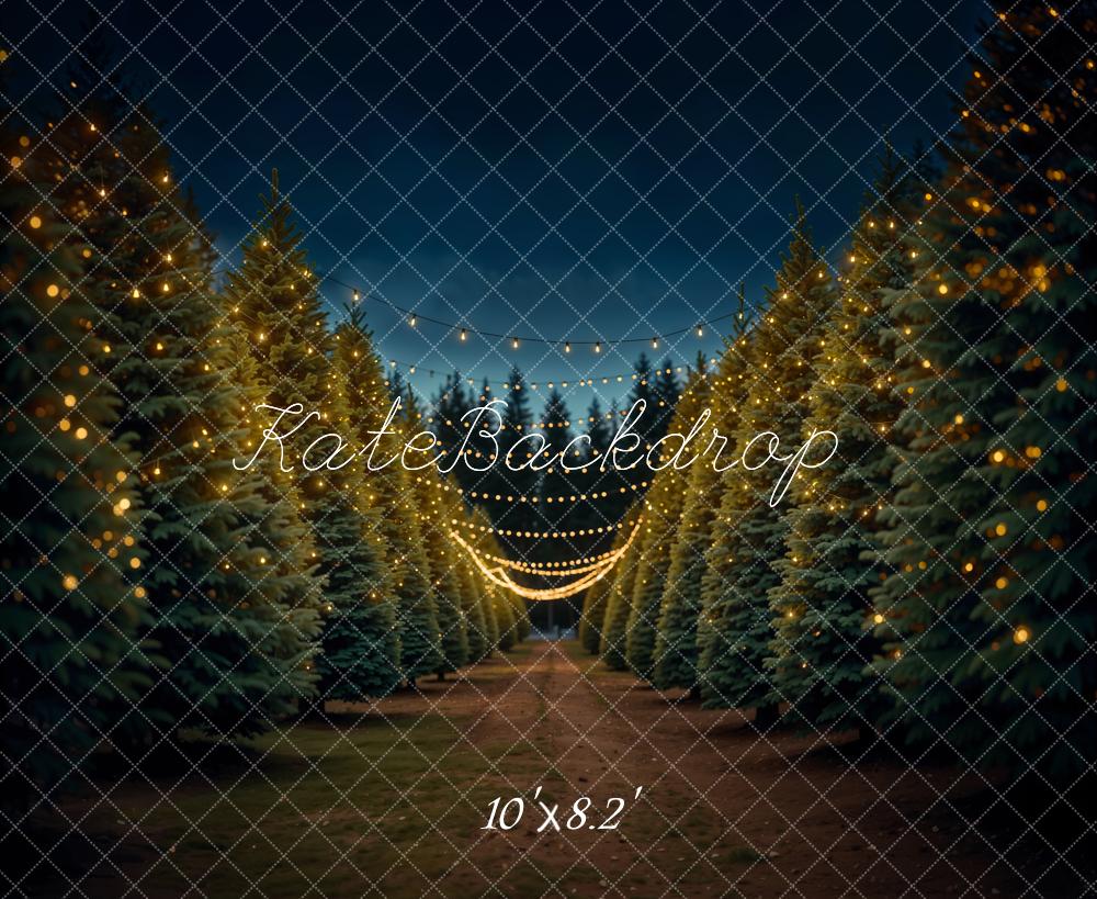 Kate Winter Night Forest Backdrop Designed by Emetselch - Kate Backdrop AU