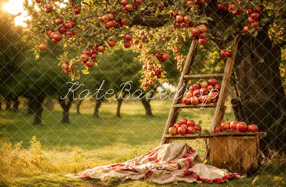 Kate Red Apple Manor Backdrop Ladder Designed by Emetselch - Kate Backdrop AU