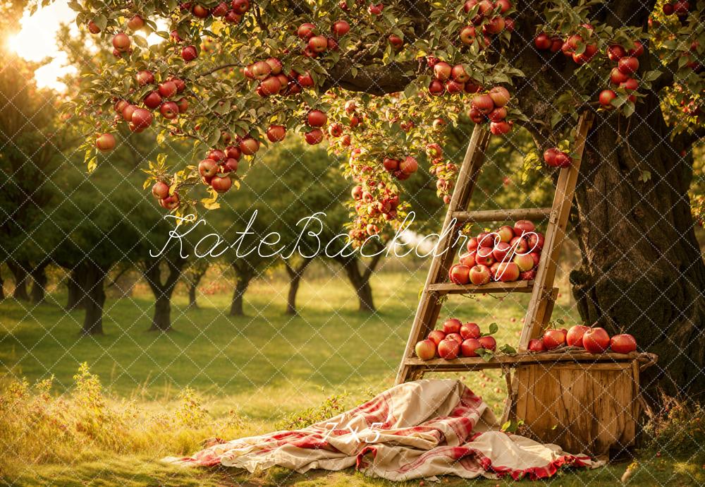 Kate Red Apple Manor Backdrop Ladder Designed by Emetselch - Kate Backdrop AU