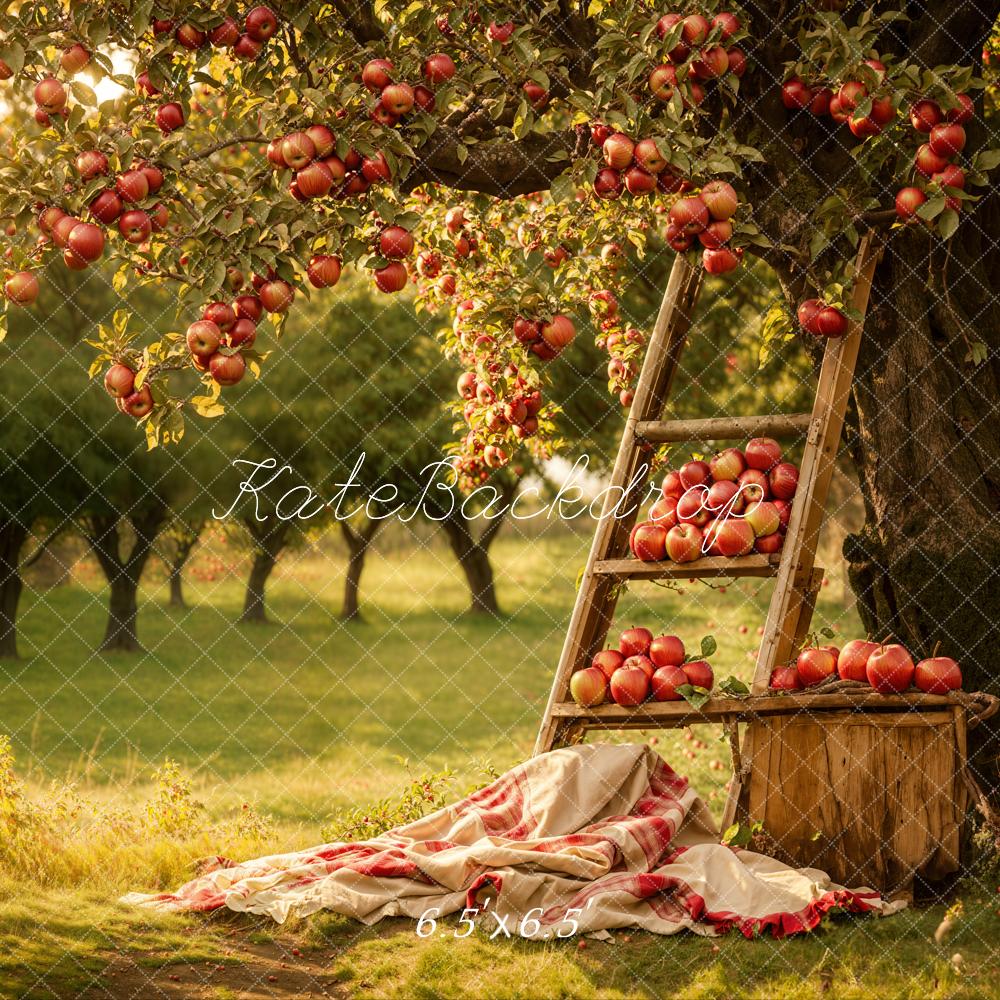 Kate Red Apple Manor Backdrop Ladder Designed by Emetselch - Kate Backdrop AU