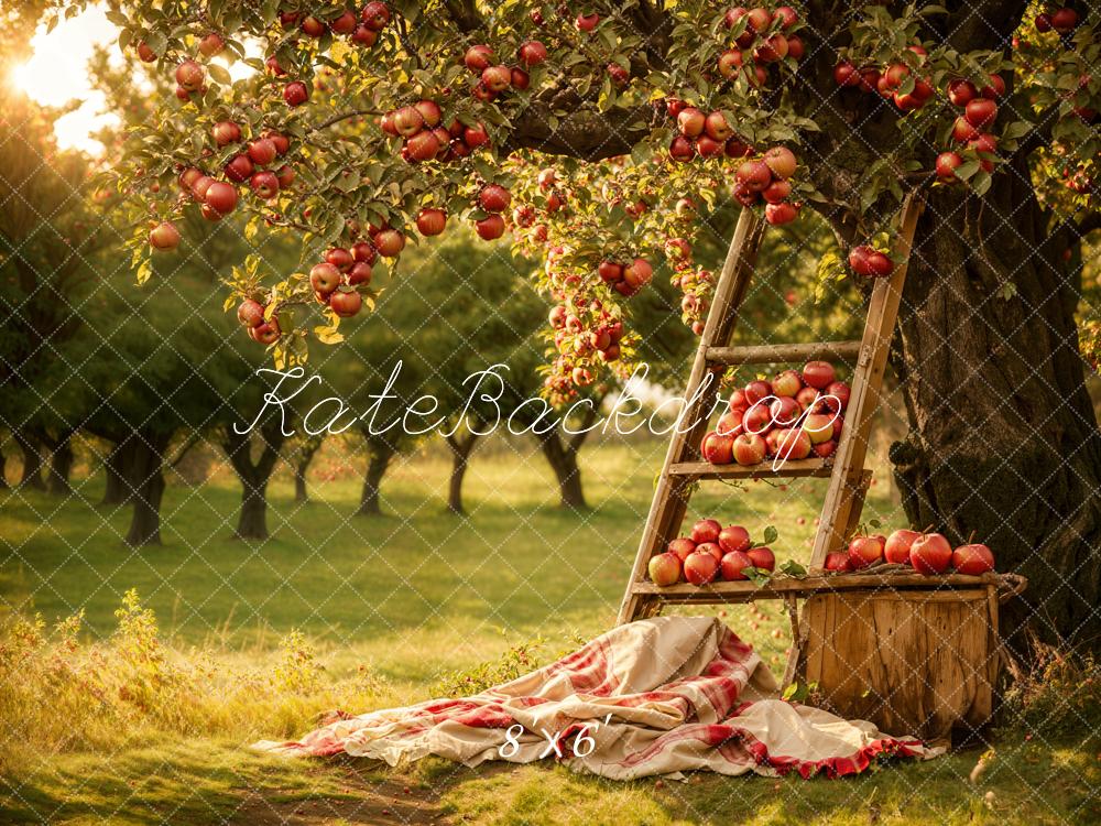 Kate Red Apple Manor Backdrop Ladder Designed by Emetselch - Kate Backdrop AU